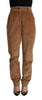 Dolce & Gabbana Chic High-Waisted Corduroy Skinny Pants