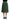 Dolce & Gabbana Metallic Green Pleated A-Line Midi Skirt