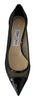 Jimmy Choo Chic Patent Mesh Pointed Pumps