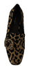 Dolce & Gabbana Elegant Leopard Crystal Gem Loafers