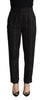 Dolce & Gabbana Elegant High-Waisted Striped Tapered Pants