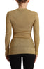 Dolce & Gabbana Glamorous Gold Snap-Button Cardigan