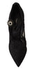 Dolce & Gabbana Elegant Black Lace Stiletto Pumps