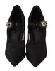 Dolce & Gabbana Elegant Black Lace Stiletto Pumps
