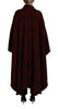Dolce & Gabbana Elegant Red & Black Long Sleeve Overcoat Jacket
