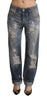 Acht Chic Mid Waist Baggy Fit Denim