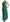 Dolce & Gabbana Elegant Deep Green Sleeveless A-Line Dress