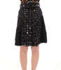 Dolce & Gabbana Black Crystal Embellished Masterpiece Skirt
