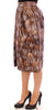 Dolce & Gabbana Elegant Floral Silk Full Skirt
