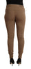 Scervino Street Chic Brown Mid Waist Tapered Pants