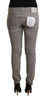 Acht Sleek Gray Skinny Low Waist Jeans