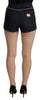 Dolce & Gabbana Chic High Waist Hot Pants Shorts with Crystal Detailing