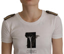 Dolce & Gabbana Elegant Floral Crewneck Cotton Tee
