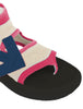 Off-White Fuchsia Neoprene Suede Sandals