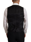 Dolce & Gabbana Elegant Black Martini Blazer and Vest Ensemble