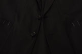 Dolce & Gabbana Elegant Black Cotton-Wool Blend Blazer Jacket