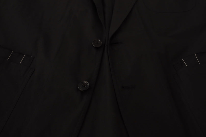 Dolce & Gabbana Elegant Black Cotton-Wool Blend Blazer Jacket