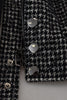 Dolce & Gabbana Multicolor Houndstooth Leather Bomber Jacket