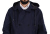 Dolce & Gabbana Elegant Double-Breasted Blue Parka Jacket