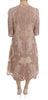 Dolce & Gabbana Elegant Pink Lace Embroidered Shift Dress