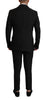 Dolce & Gabbana Elegant Black Two-Piece Martini Suit