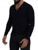 Dolce & Gabbana Elegant Virgin Wool Cardigan Sweater in Blue