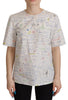 Dolce & Gabbana Algebra Print Round Neck Cotton Tee