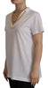 Dolce & Gabbana Stunning V-Neckline Logo Embellished Tee