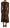 Dolce & Gabbana Elegant V-Neck A-Line Maxi Dress in Brown