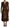 Dolce & Gabbana Elegant V-Neck A-Line Maxi Dress in Brown
