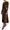 Dolce & Gabbana Elegant V-Neck A-Line Maxi Dress in Brown