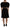 Dolce & Gabbana Elegant Black V-Neck A-Line Dress