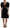 Dolce & Gabbana Elegant Black V-Neck A-Line Dress