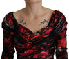 Dolce & Gabbana Elegant Floral A-Line Sheath Dress