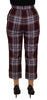 Dolce & Gabbana Elegant High Waist Wool-Blend Trousers