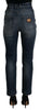 Dolce & Gabbana High Waist Skinny Designer Jeans in Blue