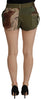 Dolce & Gabbana Army Green High-Waist Hot Pants