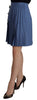 Dolce & Gabbana Elegant Pleated A-Line Mini Skirt with Bird Appliques