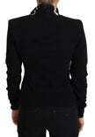 Dolce & Gabbana Elegant Black Cashmere Turtleneck Sweater