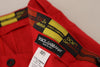 Dolce & Gabbana Elegant Slim Fit Crimson Chinos
