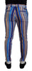 Dolce & Gabbana Sleek Striped Slim Fit Chinos