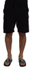Dolce & Gabbana Elevate Your Summer: Classic Black Bermuda Shorts