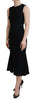 Dolce & Gabbana Elegant Fit and Flare Black Sheath Dress