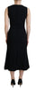 Dolce & Gabbana Elegant Fit and Flare Black Sheath Dress