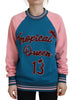 Dolce & Gabbana Sequined Tropical Queen Cotton Sweater