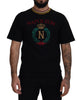 Dolce & Gabbana Iconic Black Cotton Crew Neck Tee