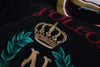 Dolce & Gabbana Iconic Black Cotton Crew Neck Tee