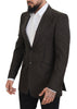 Dolce & Gabbana Elegant Striped Wool Blend Slim Blazer