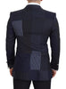 Dolce & Gabbana Elegant Navy Double Breasted Wool Blazer