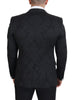 Dolce & Gabbana Elegant Black Martini Suit Jacket & Vest Ensemble